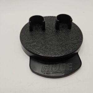 *Replacement* 12" G.I. Joe Figure Black Round Plastic Stand *Stand Only *